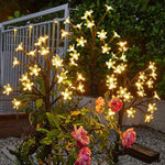 lampe solaire fleurs multicolores moderne decoration exterieure ip65 led abs