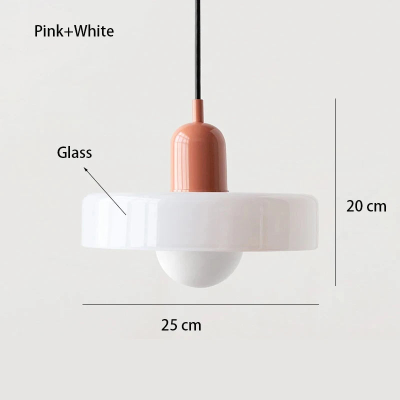 lumière suspendue moderne verre opaque ajouré rouge vin blanc orange jaune vert câble noir
