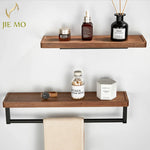 étagère murale bois métal industriel vis fixations serviette boîte bouteilles bijou
