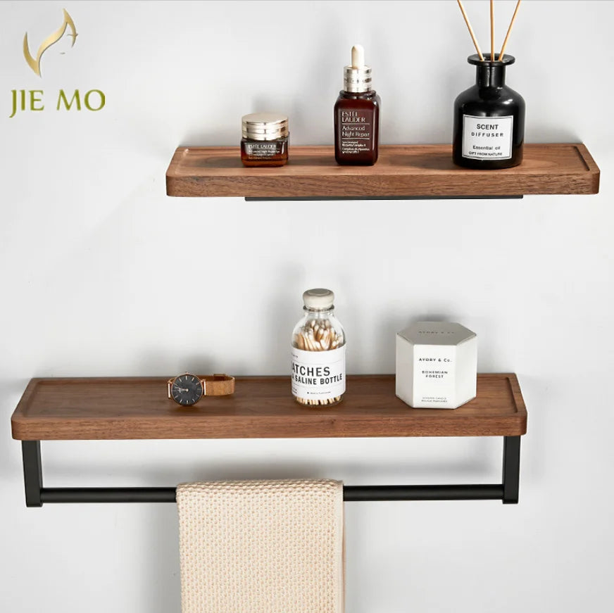 étagère murale bois métal industriel vis fixations serviette boîte bouteilles bijou