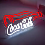 néons lumineux Coca Cola Pepsi adhésifs câble USB rouge blanc bleu moderne