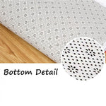 tapis gris noir blanc boutons manette jeu antidérapant polyester rétro moderne microfibre