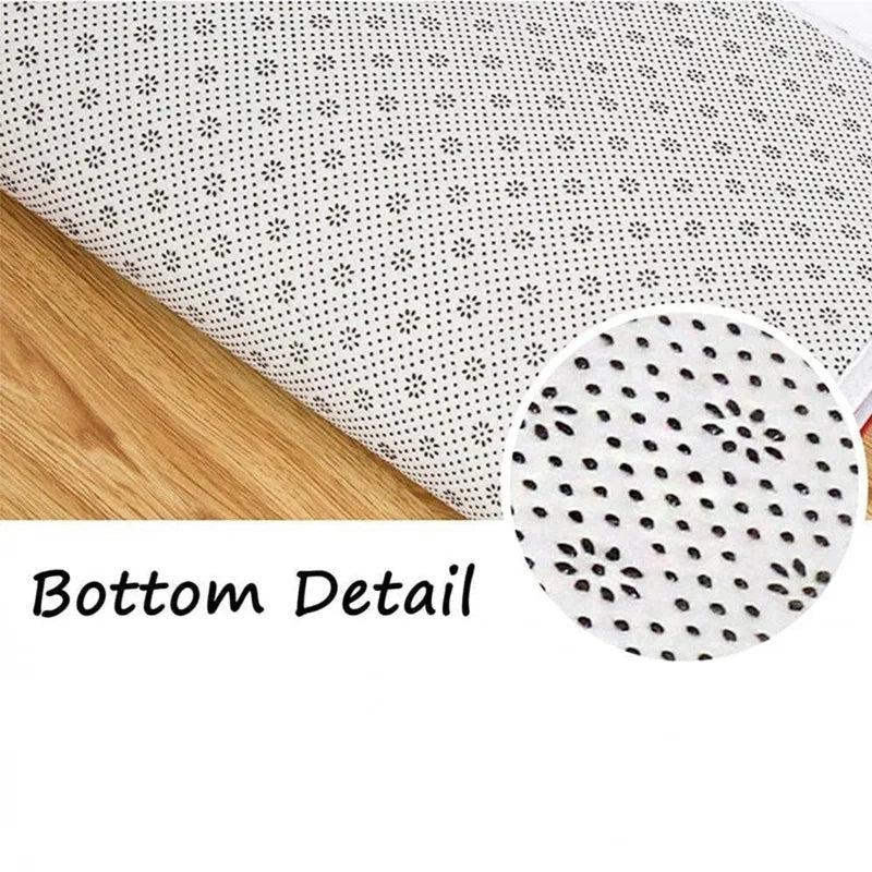 tapis gris noir blanc boutons manette jeu antidérapant polyester rétro moderne microfibre