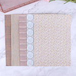 papier peint imitation bois carreaux céramique motifs géométriques floraux chambre maison poupées