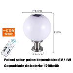 lampe solaire moderne blanc rond translucide base métallique éclairage extérieur autoinstallation led
