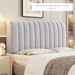 housse tête lit velours solide couleur beige clair moderne usage quatre saisons lavable