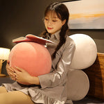 coussin rond velours rayures colorées moderne doux mousse pe amovible lavable adultes chambre lit