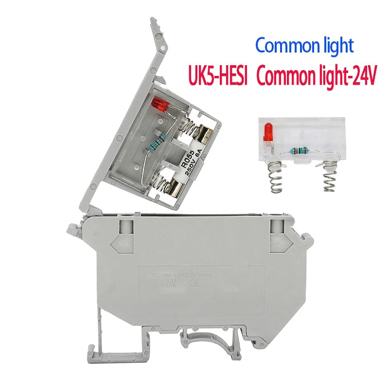terminal sécurité gris plat lisse led diode condensateur basse tension 220v 24v industrielle eyelet