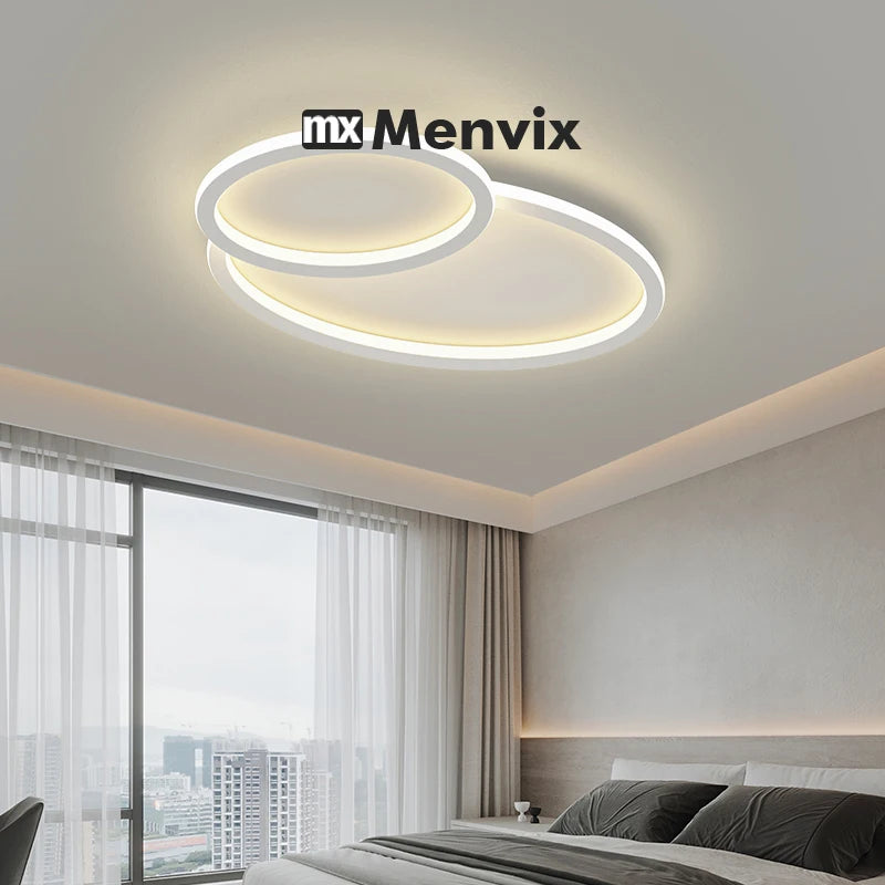 lampe led moderne blanche plafonnier aluminium facile éclairage quotidien télécommande 220v garantie 2ans