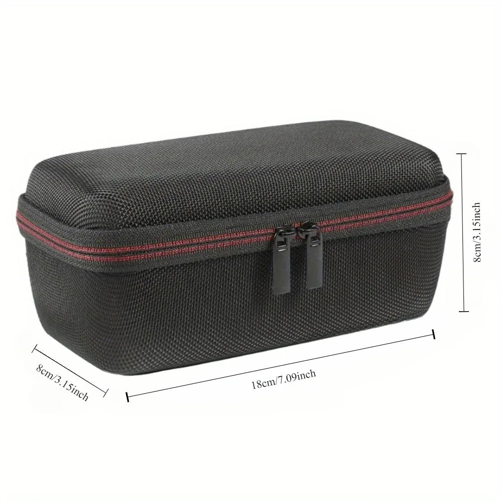 étui protection portable haut parleur noir rouge mousse texturée transport robuste intérieur doublé poignée