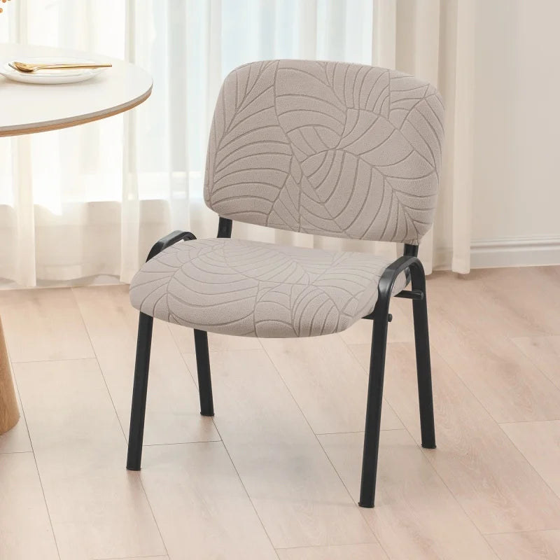 housses chaise polyester jacquard rayures modernes couverture chaise banquet gris clair ajustable protégeant universel