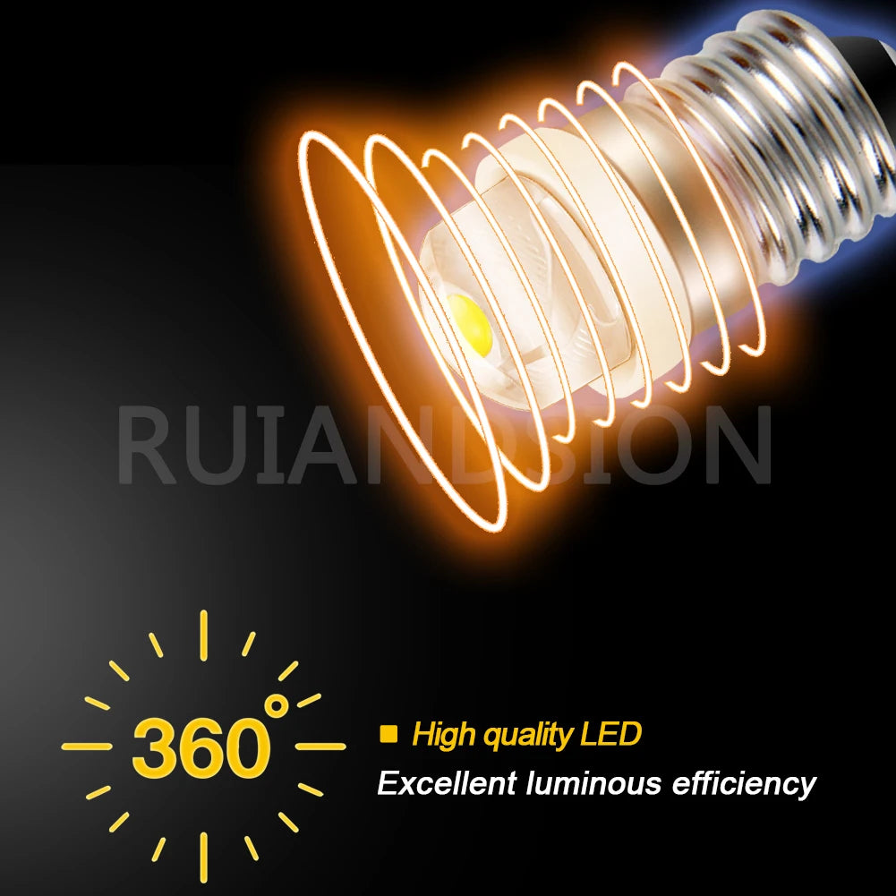 ampoule led torches 5w e10 3v 5v 6v 9v 12v 24v blanc argenté moderne