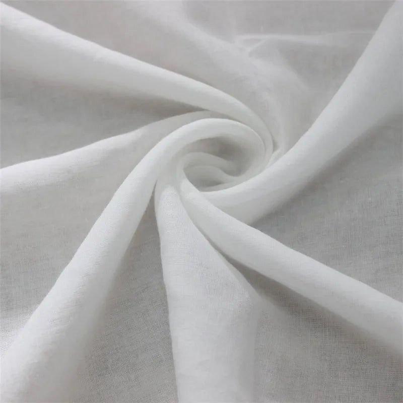 tissu coton blanc largeur 150cm opacité texture douce simple éco friendly