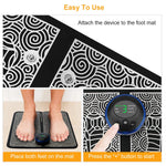 tapis massage pieds électrique ems moderne télécommande ajustable relaxation musculaire confortable minimaliste