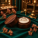 boîte bijoux bois vintage ronde rangement bague boucles d'oreilles présentation cadeau mariageOpaque brillant classique