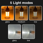 lampe poche portable led rechargeable blanc noir jaune doré transparent bandes vertes moderne compact