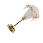 lampe suspension or transparent rétro gravée bougies vintage gravé