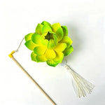 lanterne fleur lotus papier plissé motif floral tassel tringle portable anniversaire mariage