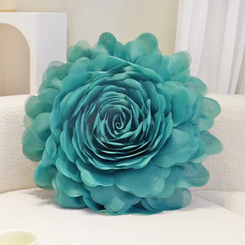 taie d'oreiller fleur rose moderne 100% coton lavable lit carré 45x45cmDecorationAdultes