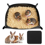 tapis imperméable lavable noir tapis animal compagnie hamster lapin texture granuleuse surface lisse okolets
