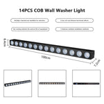 lampe murale led noir effet scène moderne autonome flux lumineux puissante certification