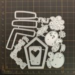 ciseaux découpe blancs motifs floraux géométriques artisanal papier cartonné bricolage scrapbooking