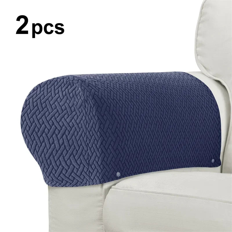 protège accoudoirs canapé gris marron beige bleu marine tissu jacquard moderne pièces