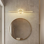 lampe murale miroir or noir minimaliste moderne 40 60 cm tricolore blanc chaleur led