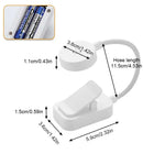 lampe lecture led rechargeable blanc moderne clips portable