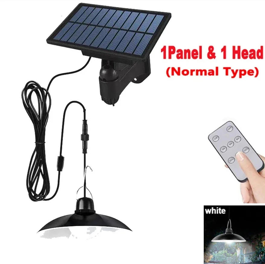 lampe solaire moderne noire télécommande panneau solaire intégré autonome deux lumières abs lithium