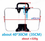 support sac dos pliant brompton aluminium alliage noir clips bandes élastiques ajustables sac dos