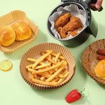 papier cuisine antiadhésif tapis friteuse air moderne rectangle rond 100pcs 150pcs 200pcs respectueux environnement
