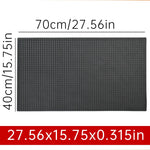 tapis bar noir perforé moderne antidérapant résistant chaleur drainage barista cocktail 45x30cm