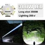 lampe frontale led rechargeable usb pêche chasse projection motifs vélo triangle signalisation