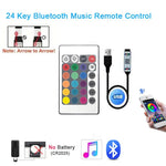 contrôleur led rgb télécommande usb adaptateur bluetooth wifi 5v 24 touches ir tuya modernes