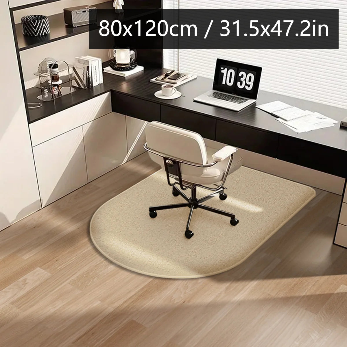 tapis sol noir points blancs moderne adhésif intérieur salon chambre cuisine salle bain polyester