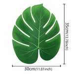 feuilles palmier artificielles vertes décorations tropicales naturelles mariage extérieur jardin fête maison