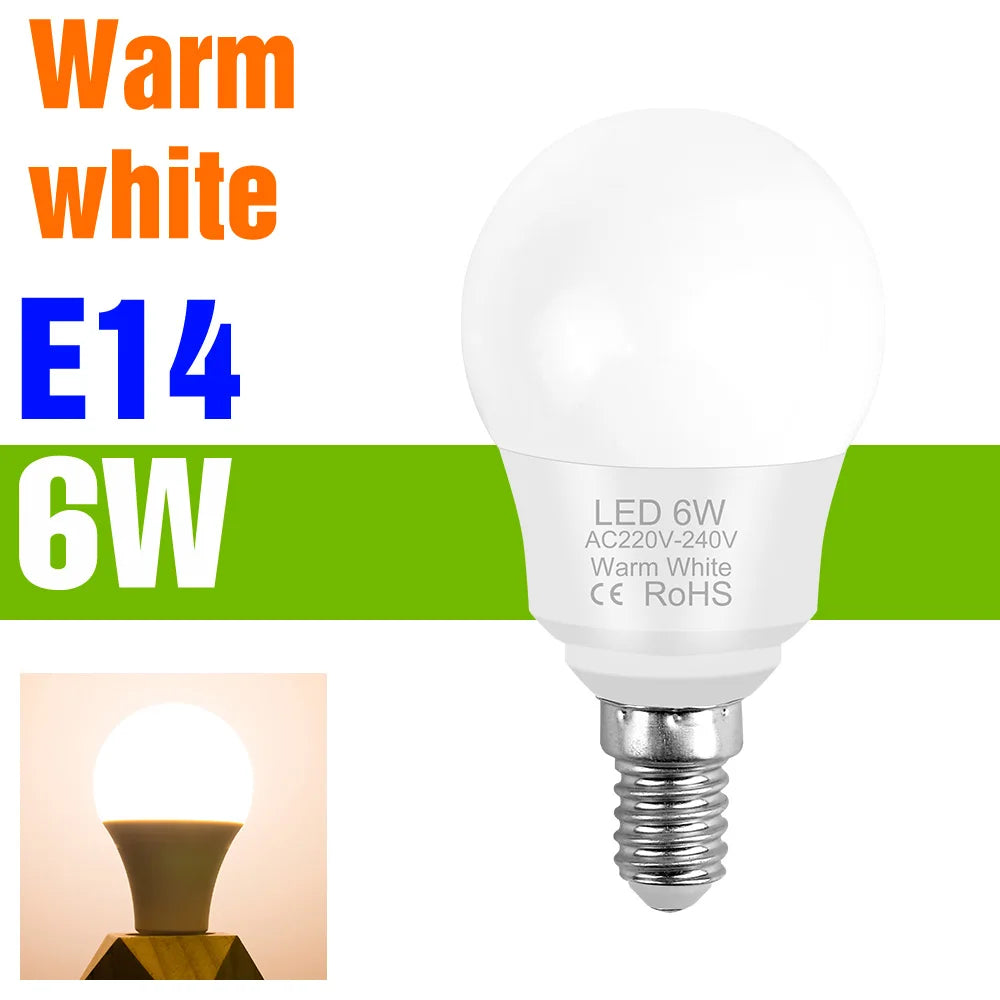 ampoule led 20w e14 e27 blanc froid chaud moderne mat opacité 2700k 6500k 20000h