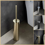 brosse wc support mural acier inoxydable noir or argent lisse moderne fixation murale durable