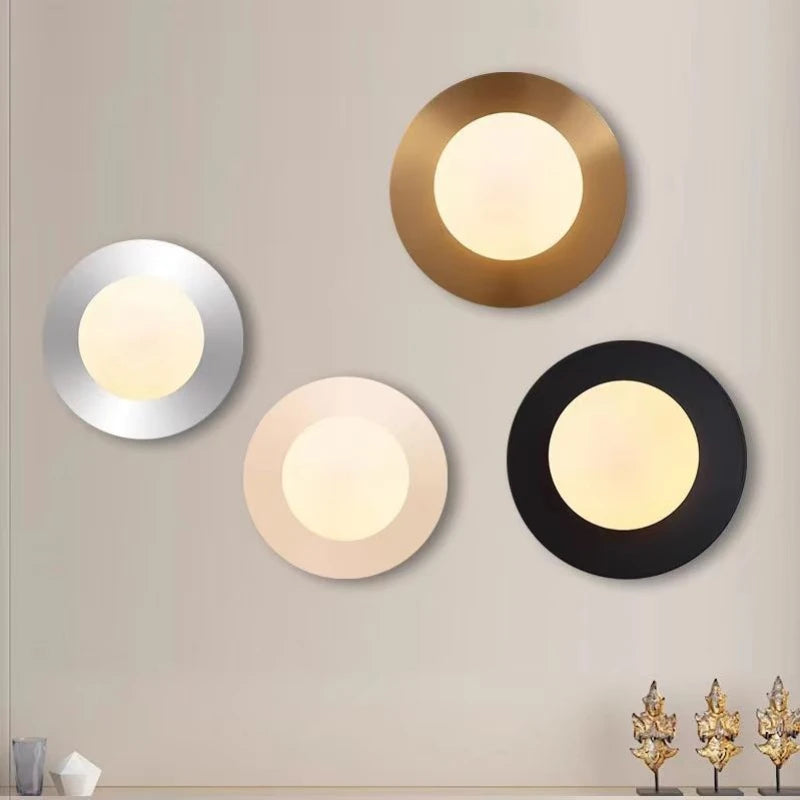 appliques murales modernes or argent noir adhésives chambre salon décoration nordique lumineuses led minimalistes