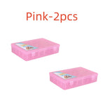boîtes rangement fil transparentes pratiques modernes poignées bobines couleurs diverse outils couture broderie