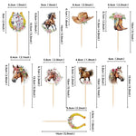 décorations cupcakes chevaux mouvement piques bois occasion anniversaire mariage fêtes enfants illustration réaliste