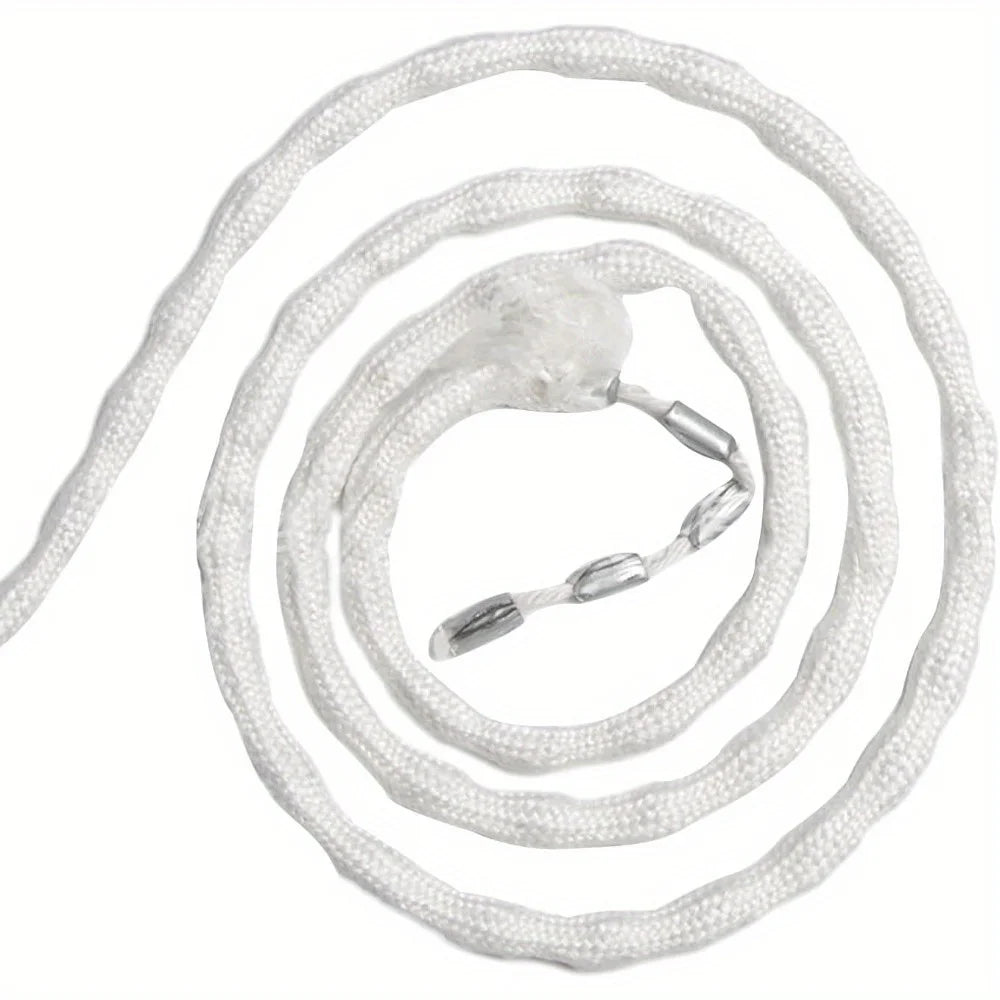 corde rideaux blanc texture tissée moderne clips suspension 5m polyester