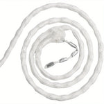 corde rideaux blanc texture tissée moderne clips suspension 5m polyester