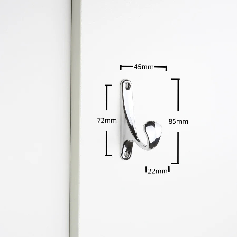 crochet mural moderne noir argent doré lisse opaques chambre bain salle