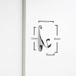 crochet mural moderne noir argent doré lisse opaques chambre bain salle