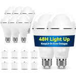 ampoules led rechargeables urgence blanc ecrou e27 batterie abs certifications rohs fcc longue durée