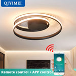 lampe led moderne blanc noir circulaire montage encastré 46x12cm 60x15cm