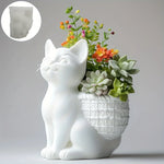 moule silicone cache pot crâne fleurs décoratif résine plante succulente jardin objet artisanal noir
