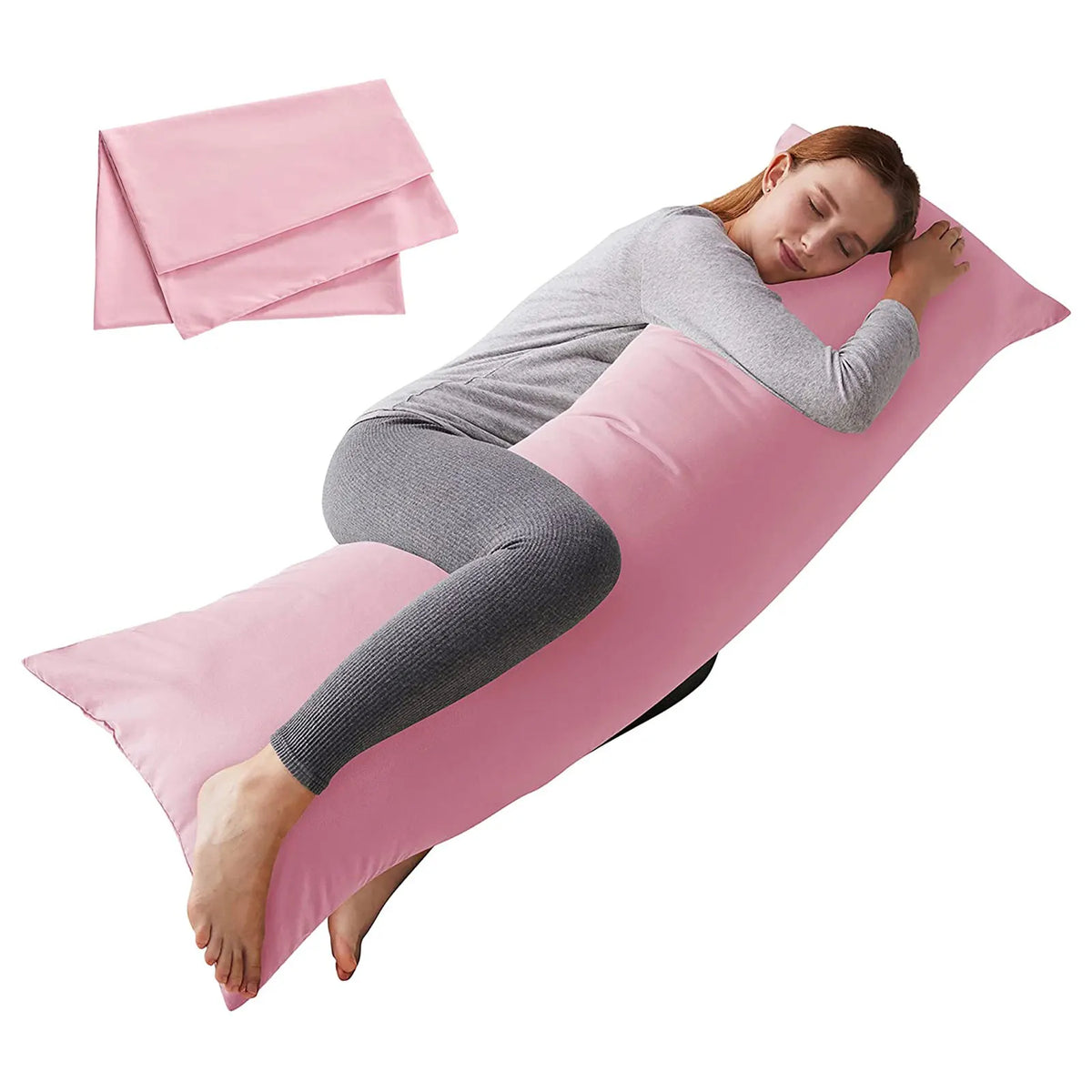 coussin corps housse satin noir rose bleu violet blanc moderne enveloppe double protection 20x54